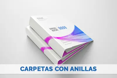 Imprimir carpetas con anillas