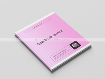 Encuadernar TFG, TFM o tesis con tapa dura personalizada