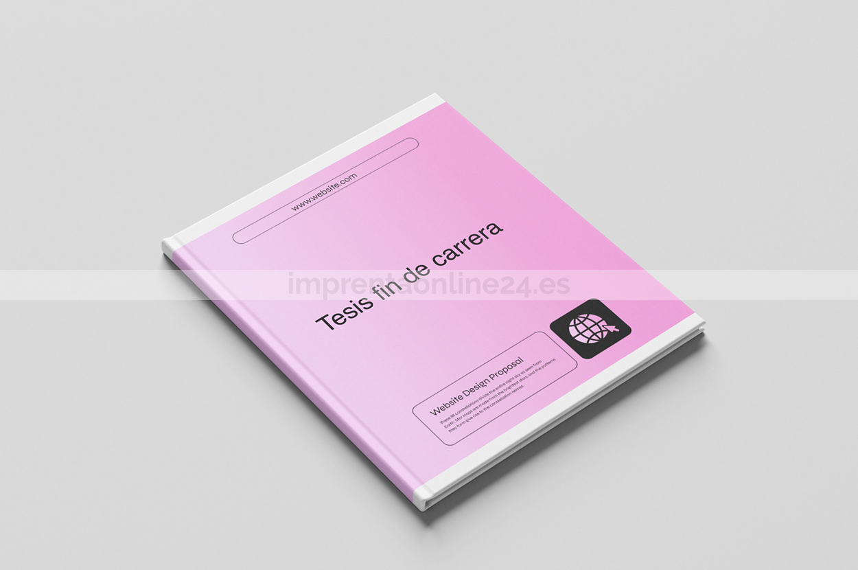 Encuadernar TFG, TFM o tesis con tapa dura personalizada