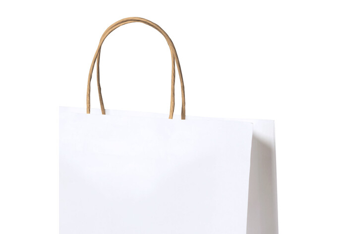 Imprenta bolsas blancas personalizadas Bolsas de papel